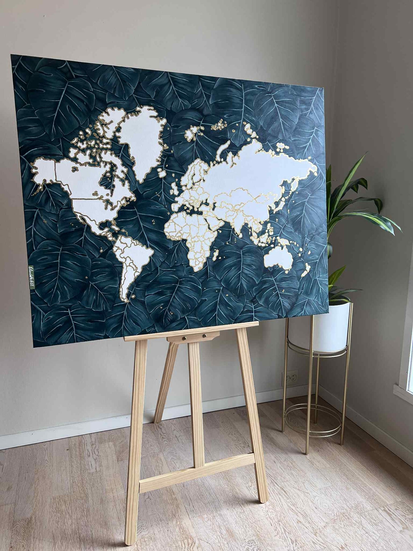 Monstera world map